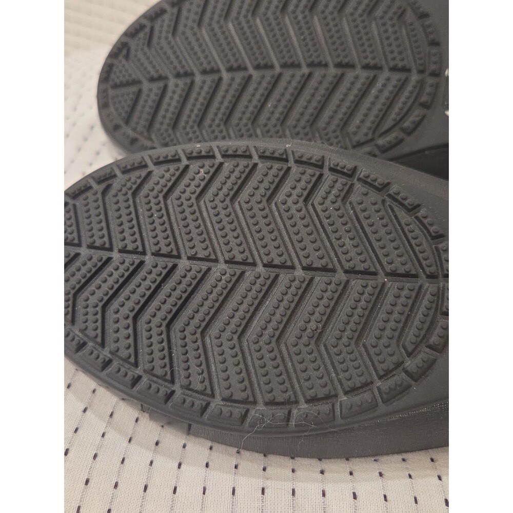 Crocs Cap Toe Flat 12300 Black Patent Shiny Ballet Flats Women's Size 8 NEW - Picture 8 of 10